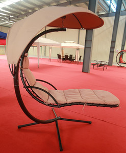 Muebles de exterior para patio, <span class=keywords><strong>tumbona</strong></span> <span class=keywords><strong>colgante</strong></span> <span class=keywords><strong>con</strong></span> <span class=keywords><strong>sombrilla</strong></span>, soporte de metal para jardín, hamaca columpio flotante, silla <span class=keywords><strong>con</strong></span> dosel - Product Image 4