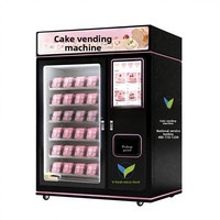 Distributeur automatique intelligent de gâteaux 18 compartiments, avec système de paiement par scan, étiquetage personnalisable, modèle privé, pour campus et centres commerciaux, 24h/24