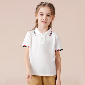 Nuevo tamaño personalizado 100% algodón niños Polos que absorben la humedad Casual solapa niños uniforme escolar Polo camisa - Product Image 2