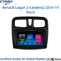 CYNAVI Renault Logan 2/Sandero 2 9'' 2014-2019 GPS Navigasi Android Auto Stereo Radio Mobil Layar Terpisah RGB Display Sistem Operasi Android