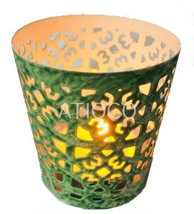 Yellow Iron Votive Candle <b>Holder</b> Modern Stylish Brass Candle Stand Yellow Smart Top Selling <b>Tealight</b> <b>Holder</b> - Product Image 2