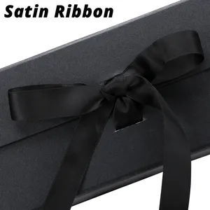 Wholesale Luxury Large <b>Black</b> Cardboard <b>Gift</b> <b>Boxes</b> Custom Magnetic Closure with Embossing Sponge Liner Self Erecting Packaging - Product Image 5