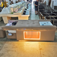 Tempat tidur pijat elektrik, Salon pijat Jepang, angkat sandaran punggung, sampo tempat tidur, terapi air uap, kursi pedikur, dan kepala, tempat tidur pijat Spa