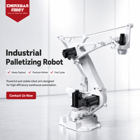 Bras de robot de palettisation industriel robuste à 4 axes, palettiseur robotique automatique pour riz, ciment, engrais de 25 kg et 50 kg
