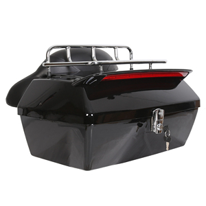 Porte-bagages noir pour coffre de <span class=keywords><strong>moto</strong></span>, porte-bagages pour Honda Harley Kawasaki - Product Image 2