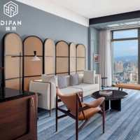 Ensemble de meubles de chambre d'hôtel haut de gamme 5 étoiles sur mesure, tout-en-un, pour usage commercial