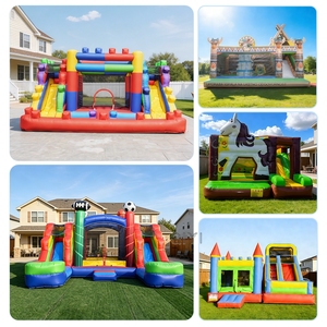 Castillo Inflable de Bloques de Construcción, Casa de Brinco Inflable Comercial, Castillo Inflable para Niños y Adultos - Product Image 6