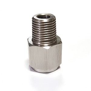 Adaptador de Rosca de 1/8" NPT Macho a M10x1.0 Hembra, Acero Inoxidable 304, Mecanizado por CNC, para Manómetros de Presión de Aceite - Product Image 6