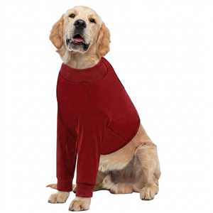 Gilet de sport uni pour grand chien, fin, respirant, séchage rapide, pour chiens taille M, printemps-été, vêtements simples pour animaux de compagnie - Product Image 5