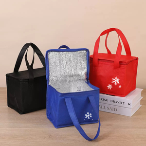 Sac isotherme rose carré pour gâteaux avec doublure en aluminium et fermeture éclair, sac de livraison alimentaire, sac à déjeuner, sac de courses - Product Image 6