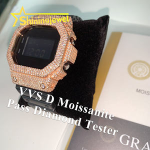 NOUVEAU Big Diamonds DW5600 GW2310 Collection de lunette de montre Buss Down Watch Case Custom Made Buss Down Watch Case Iced Out Band Hip Hop - Product Image 6