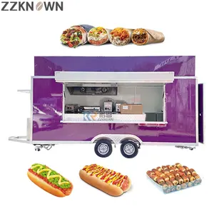 Groothandel Online Ondersteuning Dot Goedgekeurde Food Trailers Catering Truck Te Koop Volledig Costomin Trailer Auto