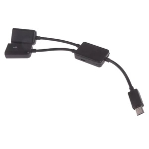 <span class=keywords><strong>Adattatore</strong></span> Convertitore <span class=keywords><strong>Micro</strong></span>-<span class=keywords><strong>USB</strong></span> Tipo-C, Cavo HUB OTG a Doppia Porta da <span class=keywords><strong>Micro</strong></span> <span class=keywords><strong>USB</strong></span> / Tipo C a Y Splitter per Tablet Android e Mouse - Product Image 2