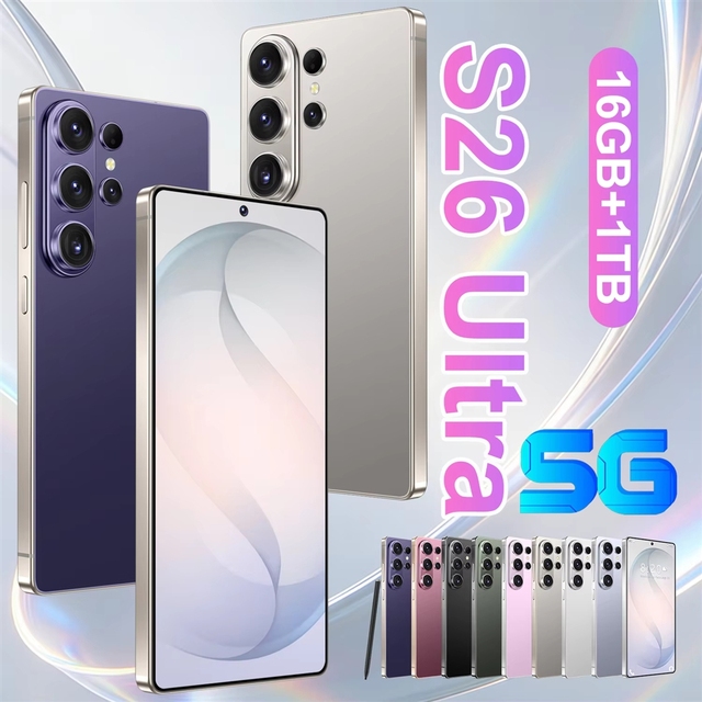Robust Construction New Arrival S26 Ultra at Factory Price Android 15 Face Recognition Business-Grade High-Quality Smartphone
