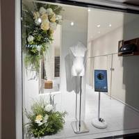 Kunden spezifische Wald künstliche grüne Pflanze Dekoration Kt Board Hintergrund Store front Hintergrund Layout künstliche Blumen
