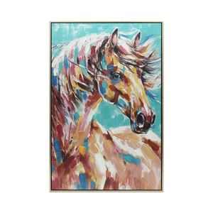 <span class=keywords><strong>Peinture</strong></span> murale originale moderne personnalisée, <span class=keywords><strong>peinture</strong></span> de <span class=keywords><strong>cheval</strong></span>, peintures sur toile faites à la main pour la décoration intérieure, œuvre d'art, animal, huile, hôtel, <span class=keywords><strong>abstrait</strong></span> - Product Image 5