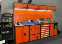 Armoires à outils modulaires robustes pour garage, en acier laminé à froid, capacité de charge de 500 kg, finition en poudre époxy, verrouillage à 3 points