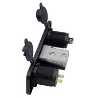 12V Çakmaklık Soket Paneli, Çift USB Şarj Cihazı 5V 2.1A, Araba Tekne Kamyon Karavan için Gömme Montaj