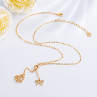 Collar de Lujo de Alta Gama Serie Océano para Mujer, Colgante de Estrella de Mar Dorada de Moda, Diseño Europeo Americano Transfronterizo en Forma de Corazón