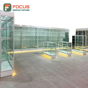 Vitrine à tabac haute avec panneau en verre, porte verrouillable, étagères multi-niveaux, vitrine à cigarettes - Product Image 3