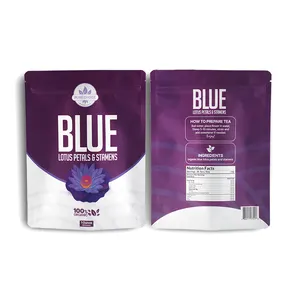 Stampa digitale sacchetto stampato personalizzato 250g 500g cibo Stand Up sacchetti di plastica con cerniera per tè caffè sacchetto per imballaggio