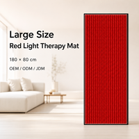 Tapis de luminothérapie rouge corps entier 660nm 850nm infrarouge proche, coussin LED 125W haute puissance 180*80cm grande taille pour soulagement de la douleur