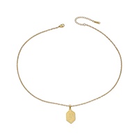 Collier Pendentif Musulman Islamique en Acier Inoxydable avec Calligraphie Arabe du Verset du Coran, Bijou de Mode pour Hommes et Femmes, Vente en Gros pour l'Aïd