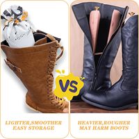 Arbres à chaussures pour bottes hautes ou de cow-boy comprend des inserts en bois de cèdre porte-bottes