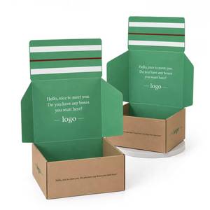 Boîte d'expédition en carton ondulé avec dorure à chaud, conception gratuite, logo personnalisé imprimé, fermeture auto-adhésive avec bande de déchirement - Product Image 1