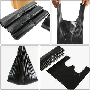 Black Trash Bags with Handles, Super Thick Plastic Rubbish Bags Suitable for Office, Picnic, Kitchen and Bulk Use - Product Image 2