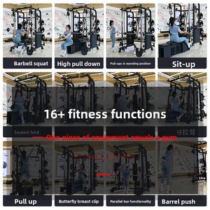 Smith Machine Commercial Steel Unisex Comprehensive Trainer Gantry Squat Rack <strong>Fitness</strong> Home Bench Press Chest <strong>Body</strong> <strong>Building</strong> - Product Image 6