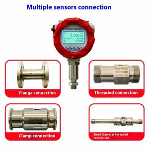 DN25 ~ DN40 de aço inoxidável inteligente turbina líquida flowmeter para sensor de água diesel metanol Digital Display - Product Image 5