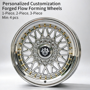 Jantes FLowtone Auto Sport chromées 16 17 18 19 pouces 4X100, design maille profonde, jantes en alliage larges pour voiture de tourisme - Product Image 2
