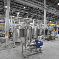 Pompe d'homogénéisation d'émulsion de recirculation de qualité alimentaire en acier inoxydable à trémie 50L pour moteur de composants de produits chimiques de shampooing dispersant