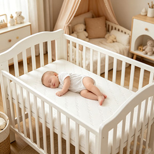 Ropa de Cama para Bebés, Muebles para Dormitorio, Colchón para Cama, Colchón de Espuma para Cuna, Cómodo y de Tela Impermeable - Product Image 1
