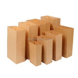 סיטונאי התאמה אישית מחדש של קניות שקית קניות נייר חום קראפט שקיות חטיף או בתפזורת - Product Image 6