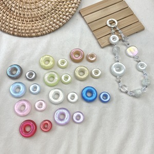 Abalorio de Donut de Ojo de Gato con Efecto Estelar de Doble Cara que Cambia de Color, Accesorio DIY para Cadena de Teléfono y Bolso, Cuentas Creativas Hechas a Mano - Product Image 2