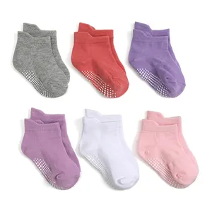 Wholesale Baby Girl Boy Anti-Slip Socks Non-Slip Newborn Baby Socks Cotton Baby Grip Socks
