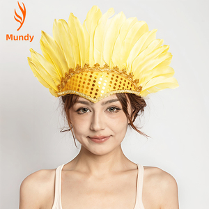 Serre-tête en plumes <span class=keywords><strong>de</strong></span> qualité supérieure pour costumes d'Halloween, défilés <span class=keywords><strong>de</strong></span> festivals, soirées rétro, <span class=keywords><strong>danseuses</strong></span> <span class=keywords><strong>de</strong></span> bars, célébrations du Nouvel An, accessoires photo - Product Image 5