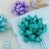 12ct <b>Gift</b> <b>Bows</b> Splendor Jewels Silver Glitter Finish <b>Gift</b> Star Ribbon <b>Bow</b> - Product Image 5