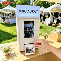 Mesin Printer Foto Desain Baru SMS untuk Acara Pernikahan, Printer Photo Booth Instan dengan Lampu LED