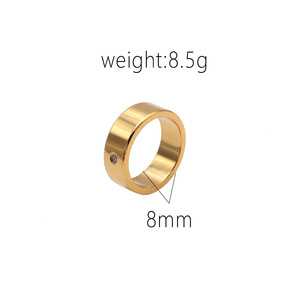 <b>Titanium</b> Steel Unisex <b>Rings</b> Inlaid With Zircon Fashionable Simple Couple Jewelry Everyday Wear - Product Image 4