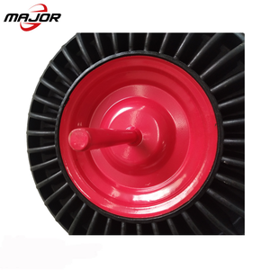 Ruedas de caucho macizo <span class=keywords><strong>con</strong></span> llanta de acero y de <span class=keywords><strong>eje</strong></span> para <span class=keywords><strong>carretilla</strong></span> de la fábrica de china - Product Image 6