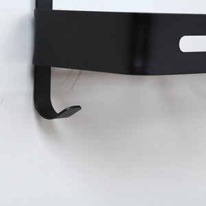 Étagère de rangement pour salle de bain en aluminium spatial, sans perçage, étagère murale multi-niveaux pour les coins des toilettes et de la salle de bain - Product Image 1