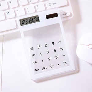 Khuyến Mãi Bảng Điều Khiển Năng Lượng Mặt Trời Điện Văn Phòng Bàn 8 Chữ Số Màn Hình Phẳng Vuông Mỏng Pocket Máy Tính Trong Suốt - Product Image 6