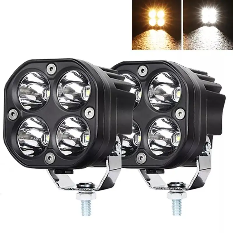 Carolyn Lampu Kerja Tambahan Led 40W, Lampu Sorot Led Proyektor Mini Off Road 3 Inci Bi untuk Mobil Sepeda Motor