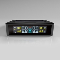 Système de surveillance de la pression des pneus (TPMS) universel à énergie solaire avec 4 capteurs externes, allumage/extinction automatique