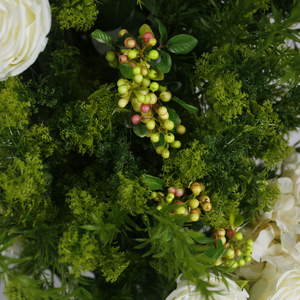 Arche <span class=keywords><strong>de</strong></span> mariage florale artificielle en soie, rose blanche et eucalyptus, taille personnalisée, rangée élégante <span class=keywords><strong>de</strong></span> fleurs <span class=keywords><strong>pour</strong></span> toile <span class=keywords><strong>de</strong></span> fond <span class=keywords><strong>de</strong></span> fête - Product Image 4