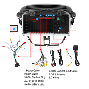 Podofo 7'' Car Stereo 2+64G for Peugeot 207 2008-2014 With Wireless Carplay/Android Auto GPS/WiFi/BT/FM/RDS/EQ Car Radio - Product Image 4