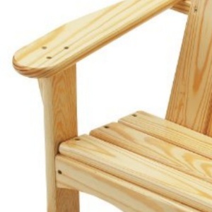 Silla Adirondack Pequeña de Madera de Abeto para Niños, Asiento de Patio para Niños Pequeños, Madera de Abeto Natural, Duradera y Ecológica - Product Image 4